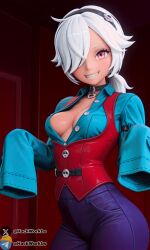 ai_generated anime_style ass brawl_stars breasts colette colette_(brawl_stars) female hackwork legs sexy_pose supercell