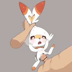 3_fingers 3_toes blush buckteeth censored cum cum_in_pussy cum_inside drooling duo ear_grab faceless_male female female_focus feral fur highres human human_on_feral interspecies lagomorph larger_male male male_on_feral mammal nintendo open_mouth orange_fur penetration penis pokémon_(species) pokemon pokemon_(species) pokemon_ss pokephilia pussy rinrin_(pixiv) saliva scorbunny semi-anthro sex simple_background size_difference smaller_female solo_focus stomach_bulge straight sweat tears teeth toes tongue vaginal_penetration video_games white_fur