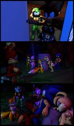 3d 3d_comic amy_rose anthro being_watched big_areola big_ass big_breasts big_nipples breasts bunnie_rabbot bunny clothing comic fiona_fox fox hedgehog huge_cock humiliation mesmerized multiple_girls muscular nipples outside outside_sex sally_acorn scourge_the_hedgehog small_penis small_penis_humiliation sonic_(series) sonic_the_hedgehog source_filmmaker superbunnygt tails undressing unrequitedhatr3d