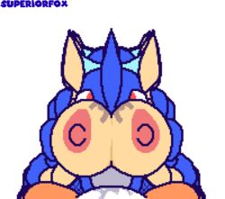 2019 alpha_channel ambiguous_species animated areola big_breasts blue_skin breasts countershading duo ears_up erection eyelashes female female_focus fur furry furry_only greninja hand_on_breast loop male nintendo nipples orange_skin outercourse paizuri penis pixel_art pokémon_(species) pokemon pokemon_(species) red_eyes sex simple_background straight superiorfox transparent_background video_games white_countershading white_skin yellow_skin