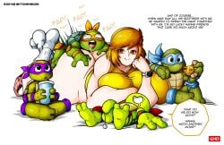 1girls 4boys age_difference april_o'neil april_o'neil_(tmnt_1987) big_ass big_breasts breasts brothers bust busty chest cub curvaceous curvy curvy_figure dat_ass digital_drawing_(artwork) digital_media_(artwork) donatello female female_focus gigantic_ass gigantic_breasts green-skinned_male green_body green_skin hips hourglass_figure huge_breasts human hyper_ass hyper_breasts large_breasts legs leonardo light-skinned_female light_skin male male/female male_cub massive_ass massive_breasts mature mature_female michelangelo mutant ninja older_female older_woman_and_younger_boy raphael round_ass round_breasts size_difference teenage_mutant_ninja_turtles teenage_mutant_ninja_turtles_(1987) thick thick_legs thick_thighs thighs tmnt_1987 voluptuous waist wide_hips wwitchking00