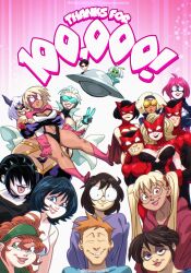 15girls 2024 3boys agent_69_(chickpea) alien_girl asian_female bbw black_hair brown_hair chickpea color colored crimson_terror crimson_terror's_henchman d-girl dark-skinned_female dark-skinned_male dark_sclera dick_(chickpea) english_text expressive_mask eyemask ginger_(chickpea) glasses goph green-skinned_female group heroine jenny_(chickpea) katie_(chickpea) light-skinned_female light-skinned_male long_hair looking_at_viewer mara_(chickpea) mask masked_female masked_male mighty_gal miss_x_(chickpea) mole_under_mouth naala original original_character original_characters pink_background professor_ussy red_hair scarlet_(chickpea) sfw short_hair simple_background smile spunky_(chickpea) superhero superhero_costume superheroine supervillain supervillain_costume supervillainess text tongue_out tongue_piercing toph_bei_fong twintails ufo villainess yuki_(chickpea)