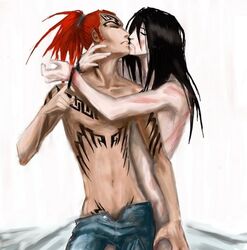 abarai_renji bleach byakuya_kuchiki kuchiki_byakuya renji_abarai tagme yaoi