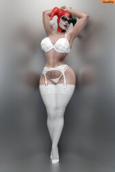 1girls 3d artist_name ass batman:_arkham_knight batman_(series) big_ass big_breasts bozo_pubic_tattoo bra breasts bust busty chest curvaceous curvy curvy_figure dc dc_comics digital_media_(artwork) female female_focus female_only garter_belt harley_quinn harley_quinn_(classic) harley_quinn_(injustice) hips hourglass_figure huge_ass huge_breasts human injustice_2 large_ass large_breasts legs light-skinned_female light_skin lingerie mature mature_female panties pose posing pubic_tattoo smitty34 solo stockings tattoo thick thick_hips thick_legs thick_thighs thighs voluptuous waist wide_hips