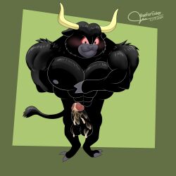 beefereater black_bull bugs_bunny bull cock cum cum_drip cum_dripping cum_dripping_from_penis dick looney_tunes male male_only muscles muscular muscular_male penis toro