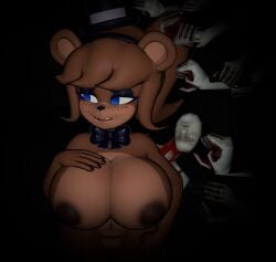 alombti ambiguous_ending animatronic anthro behind_another blood breasts completely_naked completely_naked_female completely_nude completely_nude_female covered_in_blood disembodied_arm disembodied_arms fazclaire's fazclaire's_nightclub five_nights_at_freddy's freddy_(fnaf) fredina fredina's_nightclub fredina_(cally3d) furry furry_ass furry_breasts imminent_kidnapping large_boobs large_breasts large_butt leering mannequin mannequin_(ultrakill) monster naked naked_female nude nude_female reaching_out scared scared_expression ultrakill unsettling