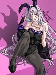 baron_(artist) bunny_ears bunnysuit fuuto_pi kamen_rider kamen_rider_w long_hair tokime varon666