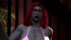 animated big_ass black_lips blowjob demon_girl garry's_mod oc orange_eyes original_character red_hair tagme video