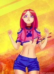 4kids_entertainment clothes_ripping elsilacker nickelodeon nipple_slip rainbow_(animation_studio) roxy roxy_(winx_club) winx_club