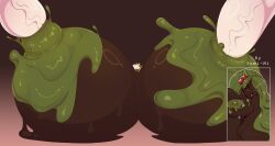 big big_belly big_breasts big_nipples breast_expansion brown_body brown_skin candy chounyuu chubby chubby_belly chubby_female dildo dildo_in_nipple expansion expansion_fetish fat fat_female fat_fetish female female_focus female_only food food_fetish food_tf food_transformation genitals green_eyes green_hair green_nipples hyper hyper_breasts hyper_nipples ice ice_cream long_hair makeup melting nipples nipples_expansion original original_character penis penis_in_nipple piercing solo solo_female solo_focus transformation whore_eyes yumi_mi