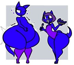 big_ass blueberry_inflation bubble_butt furry huge_ass puffster3 tagme thick_thighs wide_hips