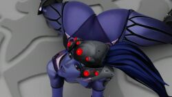 3d animated big_butt overhead_view overwatch purple_skin solo_female tagme twerking widowmaker xc25