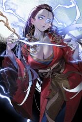 bigroll black_myth:_wukong chinese_clothes female kang-jin_star large_breasts long_hair mumei_(artist) tagme