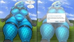 anthro anthropomorphization big_breasts breasts internet_explorer redviewer_55 tagme text thick_thighs wide_hips windows_xp