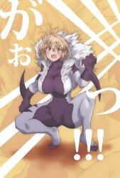 action_pose arcueid_brunestud ass_visible_through_thighs blush bodysuit breasts butt claws cosplay cosplaying_as_character fit fit_female hips huge_ass huge_breasts large_breasts looking_at_viewer marvel marvel_comics marvel_vs._capcom melty_blood muscle muscular plump sabretooth sharp_claws sharp_teeth squatting tententensan tentententensan thick thick_thighs tight_clothing top_heavy tsukihime type-moon wide x-men x-men_vs._street_fighter