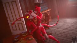 3d animated blitzo_(helluva_boss) cum cum_outside imp male/male male_only moxxie_(helluva_boss) moxxie_(valorlynz) penetration penis tagme twink twitchyanimation valorlynz video yaoi