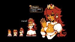 breasts mario_(series) mr_pxls pixel_art png princess princess_peach princess_peach_sprite_redraw_(meme) super_mario_bros. super_mario_bros._(nes)