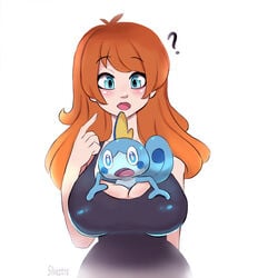 long_hair orange_hair original_character pokemon pokemon_ss silveztra sobble white_background