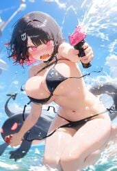 ai_generated big_breasts bikini breasts ellen_joe tagme water zenless_zone_zero