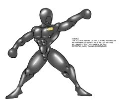 1boy ball_hands bulge chastity_(disambiguation) digital_media_(artwork) dragmon drone english_text hi_res human latex male male_only mammal null null_bulge permanent simple_background text