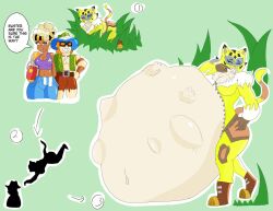 belly big_belly brawl_stars buster_(brawl_stars) devouring full_belly hungry hyper hyper_belly leopard licking_lips maisie_(brawl_stars) mass_vore max_(brawl_stars) max_(leopard) pounce same_size_vore satisfied skullbitee vore vore_belly