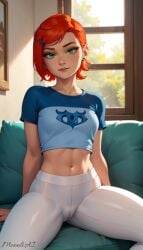 ai_generated ben_10 gwen_tennyson leggings moonliai red_hair