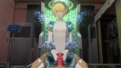 1080p 1080x1920 1920x1080 3d_(artwork) aigis_(persona) animated blonde_hair blue_eyes cowgirl_position female human lazyprocrastinator makoto_yuki male manual no_sound on_top onahole pale_skin penis persona persona_3 persona_3_reload pov riding robot robot_girl short_hair tagme video