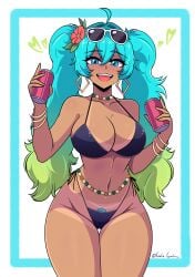 1girls ass big_ass big_breasts big_thighs bikini blue_hair brazil brazilian brazilian_female brazilian_miku breasts butt cyan_eyes cyan_hair female female_only gato_gratam hatsune_miku huge_ass huge_breasts huge_thighs latin_american_hatsune_miku_(meme) long_hair looking_at_viewer pubic_hair solo tagme tan tan_body thick_hips thick_thighs thighs twintails vocaloid