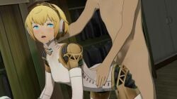 1080p 1080x1920 1920x1080 aigis_(persona) ass assjob blonde_hair blue_eyes butt buttjob doggy_style from_behind lazyprocrastinator makoto_yuki no_penetration no_sound penis persona persona_3 persona_3_reload robot robot_girl rubbing rubbing_penis short_hair tagme video