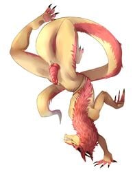 animal_genitalia anthro asspit erection flexible genital_slit hybrid male penis remo_the_synx_(character) slit synx