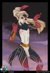 azaleesh dust feathers hi_res human male mammal nude penis sequin_(character)