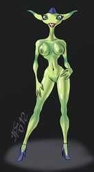 alien alien_girl female green_skin grriva long_neck nude tagme tripping_the_rift