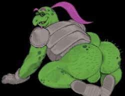 anthro anus armor armor_only ass backsack balls big_butt cheepdeeper clothing deltarune elderly_male footwear genitals gerson_boom_(deltarune) gloves hair handwear hi_res looking_at_viewer male mature_male muscular one_eye_closed pink_hair presenting presenting_anus reptile scalie shoes solo tail turtle undertale_(series) wink winking_at_viewer