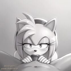 ai_generated amy_rose black_and_white blowjob deepthroat eye_contact fellatio female huge_cock male male/female no_sound oral oral_sex penis pov pov_male sonic sucking sucking_penis tagme video