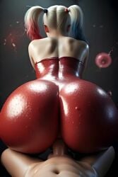 1boy ai_assisted ai_generated animated anus ass ass_focus blonde_hair blue_eyes blue_hair bodysuit bottomless breasts breasts_apart breasts_squeezed_together cleavage closed_mouth collarbone cowboy_shot dc dc_comics erection eyelashes eyeshadow female from_above from_behind full-length_zipper gradient_hair harley_quinn huge_ass indoors jacket jumpsuit large_breasts lips lipstick looking_at_viewer looking_back looking_up makeup male mascara multicolored_hair no_bra no_sound open_clothes pale_skin parted_lips penis pov pussy red_hair red_lips sex sex_from_behind shiny shiny_skin shirt short_sleeves solo solo_focus straight sweat tagme top twintails two-tone_hair uncensored unzipped unzipping vaginal_penetration veins veiny_penis video xm9