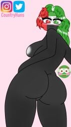 1boy 1girls 2d 2d_(artwork) :3 anthro artist_name ass ass_focus back_view background big_ass big_ass_(female) big_breasts big_butt big_butt_(female) black_body black_breasts black_skin blush breasts busty completely_naked completely_nude country countryhumans countryhumans_girl countryhuns curvaceous curves curvy curvy_body curvy_female curvy_figure cute cute_expression cute_face cute_female emoji fat_ass fat_butt female flags genitals green_eyes green_hair hair_ornament happy_female heterochromia instagram instagram_link instagram_username male meme multicolored_eyes multicolored_hair naked naked_female national_personification nude nude_female partners pink_background presenting presenting_ass presenting_butt presenting_hindquarters pussy red_eyes red_hair round_head saudi_arabia_(countryhumans) simple_background standing standing_at_attention thick thick_thighs thighs twitter twitter_link twitter_username united_arab_emirates_(countryhumans) voluptuous voluptuous_female white_nipples