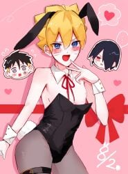3boys adoptive_incest adoptive_siblings age_difference androgynous bent_over black_hair blonde_hair blue_eyes blush boruto:_naruto_next_generations bowtie brother brothers bunny_boy bunny_ears bunny_tail bunnysuit chibi collar crossdressing cuffs cuffs_(clothing) cute dress ear_piercing ear_ring earrings erect_nipples facial_markings fake_animal_ears fake_tail femboy feminine_male flat_chest flat_chested gay girly hair_over_one_eye heart heart_symbol hearts_around_head hi_res high_resolution highres incest jewelry kawaki legband legwear light-skinned_male light_skin looking_at_viewer love_heart male male/male male_focus male_only naruto naruto_(series) nipples older_male older_male_and_younger_male open_mouth pale-skinned_femboy pale-skinned_male pale_skin pantyhose petite petite_body pink_nipples pinup pose posing red_eyes sasuke_uchiha sharingan shonen_jump short_hair shounen_jump shueisha sisimaro_1 sissy skimpy skimpy_clothes student sweat sweatdrop sweating teacher teacher_and_student teen teen_boy teenage teenage_boy teenager trap twink uchiha_sasuke uzumaki_boruto valentine's_day very_high_resolution weekly_shonen_jump weekly_shounen_jump whisker_markings whiskers yaoi yellow_hair younger_male
