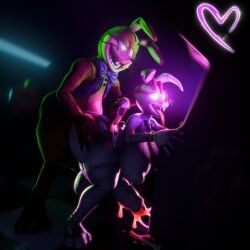 glitchtrap from five nights at freddy's by anonymousfm