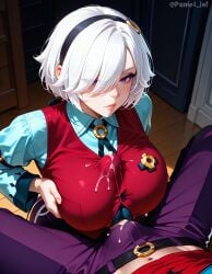 ai_generated boobjob brawl_stars breasts colette_(brawl_stars) cum oiled penis