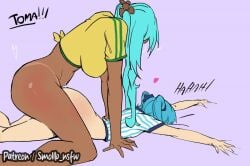 1futa 1girls 2d_animation animated aqua_hair argentinian_miku ass balls blue_hair bottomless bouncing_ass brazilian_miku clothed_sex crop_top dark-skinned_futa dark_skin dual_persona female futa_on_female futa_with_female futanari hatsune_miku huge_cock intersex latin_american_hatsune_miku_(meme) light-skinned_female light_skin looping_animation multiple_girls penis prone_bone selfcest senin sex sex_from_behind sheet_grab shorter_than_10_seconds smollb_nsfw soccer_uniform sportswear tagme tan tanlines twintails vocaloid