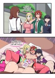 1futa 2koma 3girls aizawa_tomo alternate_version_available areolae big_breasts big_penis black_hair blonde_hair bottomless breasts carol_olston censored cheating clitoris clothed clothing colored colored_nails condom condom_accessories condom_on_penis cucked_by_futa cuckold dialogue english_text erection faceless faceless_character faceless_futa female filled_condom filled_condoms futa_on_female futadom futanari green_eyes hands_on_legs harem heart-shaped_pupils human instant_loss instant_loss_2koma intersex licking_nipples light-skinned_female light-skinned_futa light_skin lingerie long_hair middle_finger misuzu_gundou mostly_nude netorare nipples ntr penis pubic_hair pussy red_eyes red_hair safe_sex sex spread_legs string_bra sucking_nipples text thighhighs threesome tie tomboy tomo-chan_wa_onna_no_ko ukaya_masaru_mx unseen_futa_face used_condom v vaginal_penetration vaginal_sex