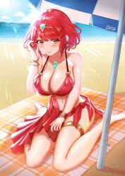 pyra from xenoblade (series) by taro (peach taro51)