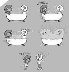 1girls bath bathing bathtub breasts bubble_bath bubbles fart fart_bubbles fart_cloud fart_fetish farting farting_in_water farting_underwater female hearts_around_head mira_(sorollos) oc smelly smelly_farts sorollos