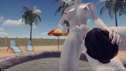 3d 3d_hentai_beauties 3d_model 3dx big_breasts big_nipples breasts dominant_female domination dominatrix facesitting female game game_over game_screenshot gameplay hairy_pussy hard_nipples lesbian_domination lesbian_sex oral_sex pale-skinned_female pale_skin pussy summer yuri