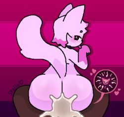 ambiguous_species anthro bestiality bestiality_impregnation big_butt blush bodily_fluids body_blush brown_body brown_eyes butt butt_blush chair_position cheek_tuft collar couldbestella cum cum_in_vagina cum_inside domestic_cat duo excessive_cum excessive_genital_fluids eyelashes faceless_character faceless_male facial_tuft felid feline felis female feral feralized first_person_view fluffy fluffy_tail from_behind_position fur genital_fluids heart_symbol highlights_(coloring) impregnation impregnation_view leaking_cum licking looking_at_another looking_at_partner looking_at_viewer looking_back looking_back_at_another looking_back_at_partner looking_back_at_viewer male male/female mammal on_lap ovum ovum_with_face ovum_with_heart penetration penile penile_penetration penis_in_vagina personal_grooming pink_body pink_fur pink_highlights rear_view seductive self_lick sex sitting_on_lap sperm_cell starry_(couldbestella) tail tongue tongue_out tuft vaginal vaginal_penetration