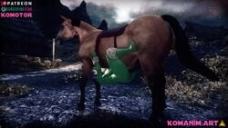 3d animated areolae belly_riding bestiality bethesda_softworks big_ass big_breasts female_on_feral feral feral_on_female green_skin horse horsecock huge_breasts huge_cock komanim komotor leashed_to_genitals sexlab skyrim sound suspended the_elder_scrolls thicc_doll thick_ass thick_legs undercarriage video zoophilia