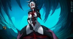 hela from marvel by ax-x-xid