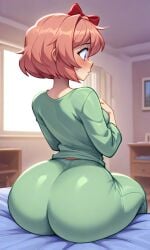 ai_generated big_ass ddlc doki_doki_literature_club pajamas sayori sayori_(doki_doki_literature_club)