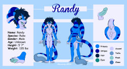 anthro anus balls chest_tuft claws english_text genitals hair hi_res kangaroo-county-productions male male_anthro model_sheet pawpads penis ruke smile solo text tuft