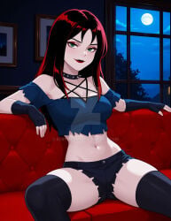 1girls ai_generated cosplay crossover crossover_cosplay elryusam female hanna-barbera helluva_boss hex_girls loona_(cosplay) loona_(helluva_boss) scooby-doo solo tagme thorn_(hex_girls) vivziepop warner_bros youtube